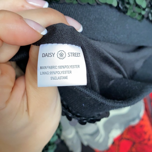 Daisy Street sequin Bomber Jacket - Picture 7 of 7